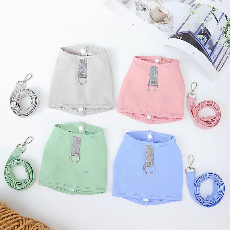 Pet Dog Chest Back Pet Dog Vest Clothes Pet Traction Chest Back Spring And Summer New 23 Good Luck Chest Back