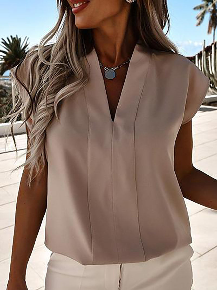 Classic Tale V Neck Blouse