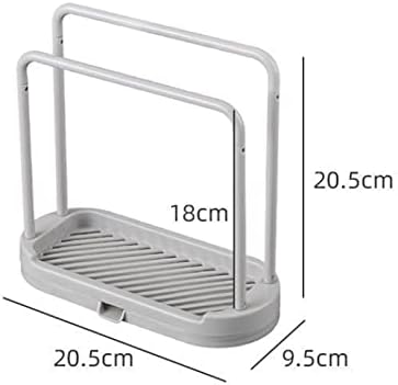 Kitchen Sponge Brush Holder Detachable Towel Rag Hanger For Bathroom Sink