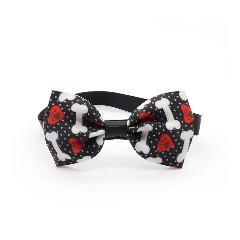 Valentine's Day Pet Cat Dog Heart Shape Bow Tie Pet Supplies