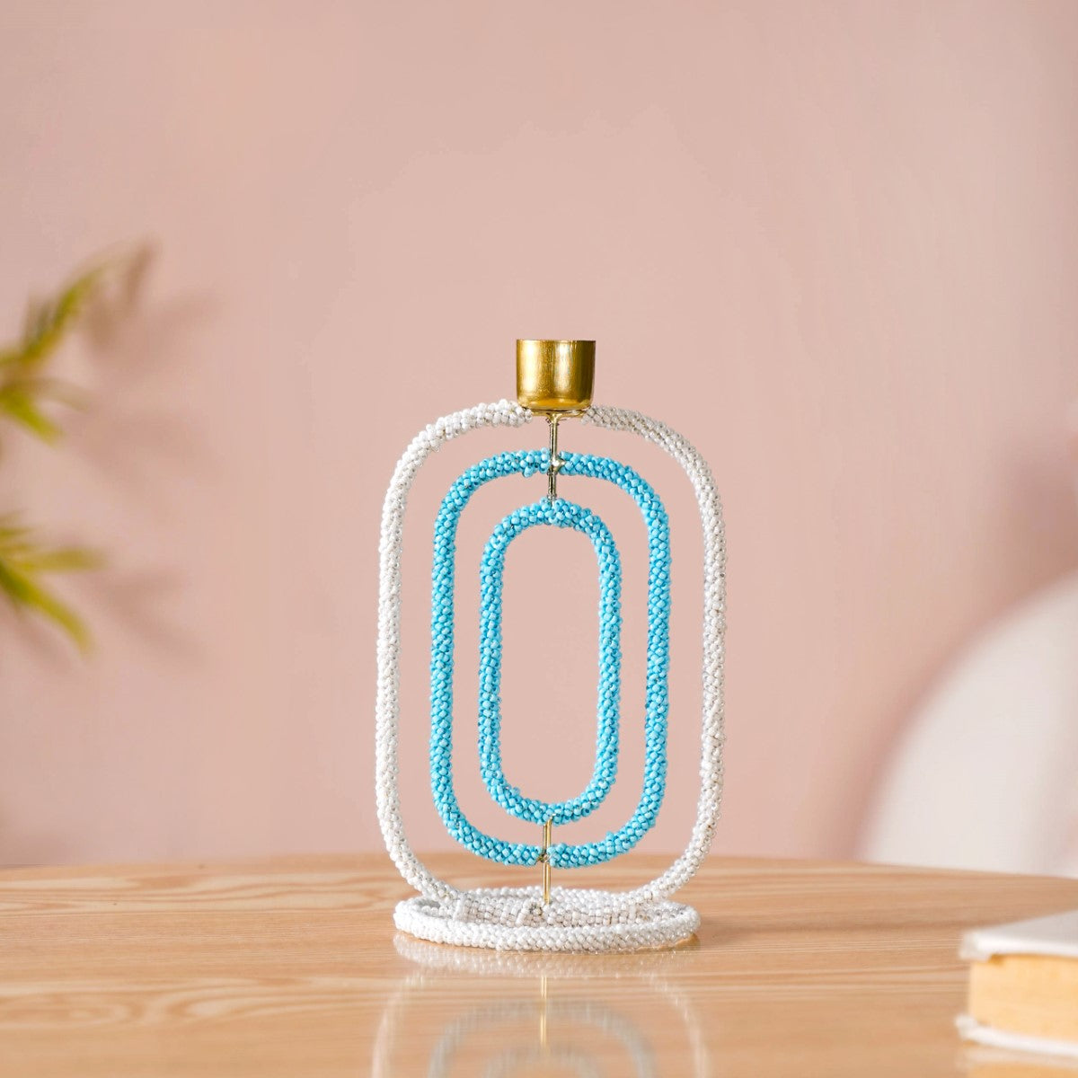 Embellished Candle Stand For Home Decor
