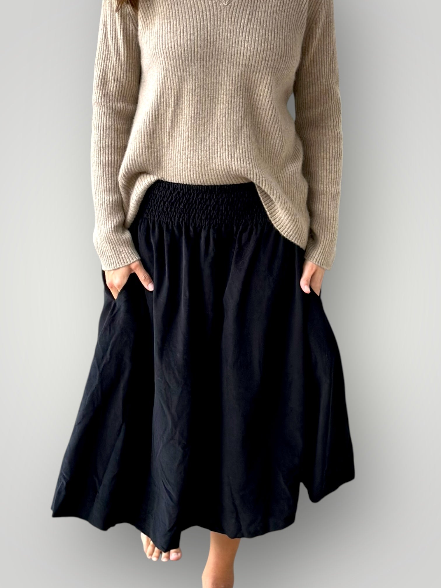 black cord
