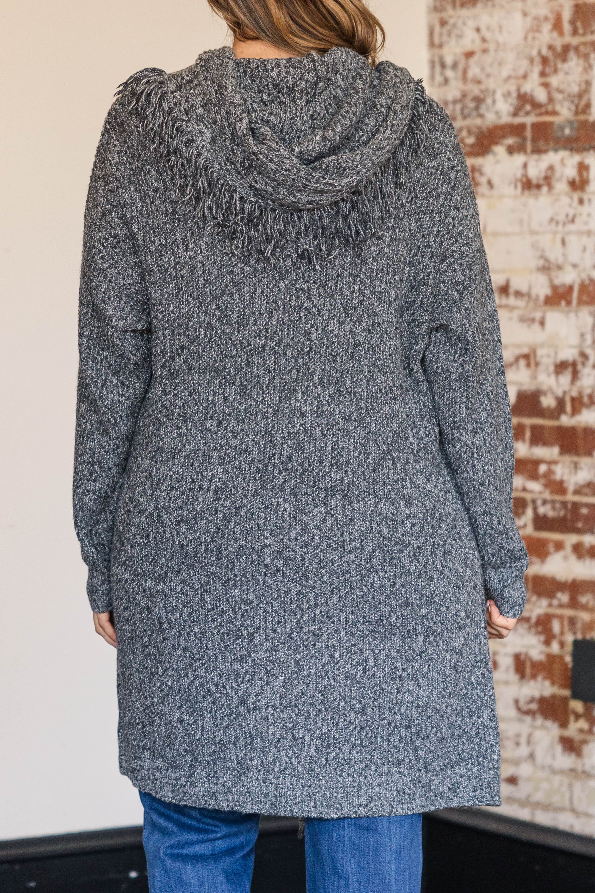 Always Be You Cardigan. Charcoal