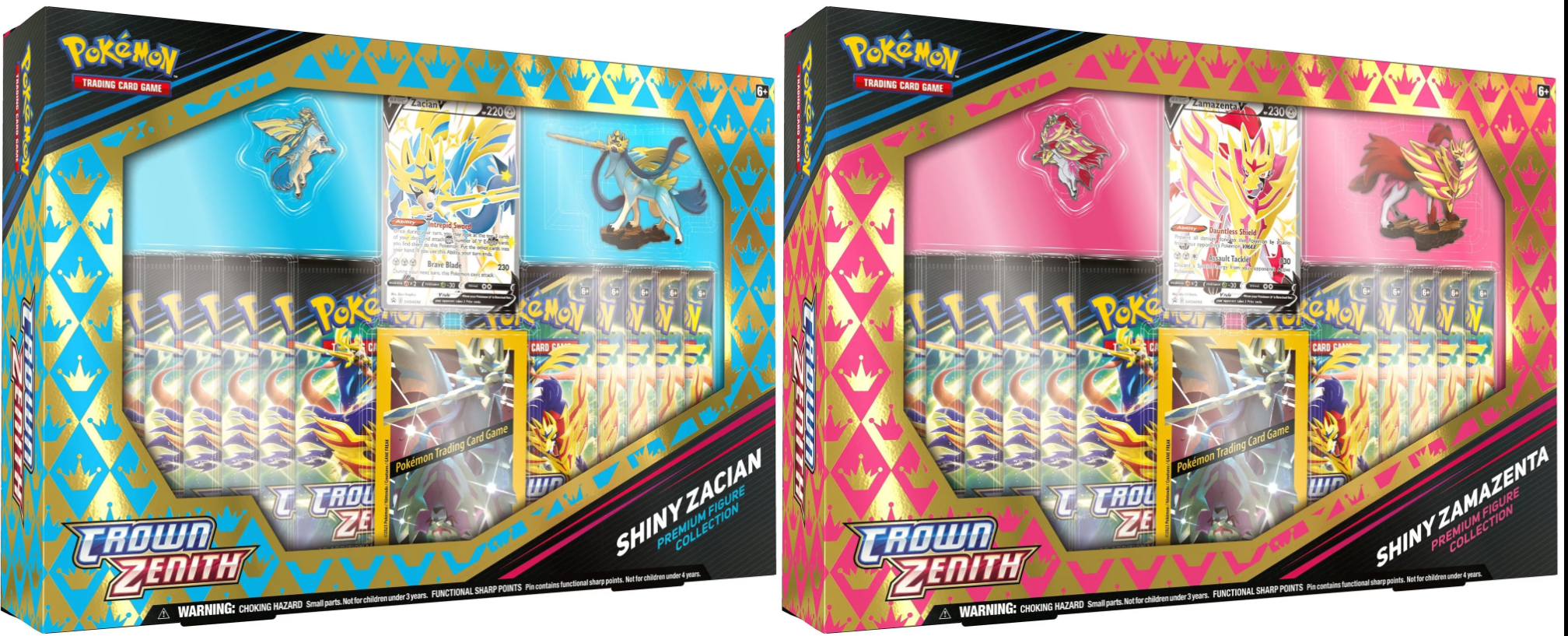 Pokémon: Crown Zenith Premium Figure Collection―Shiny Zacian & Shiny Zamazenta Combo