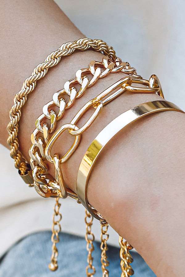 4PCS Fashion Multilayer Bracelet For Women