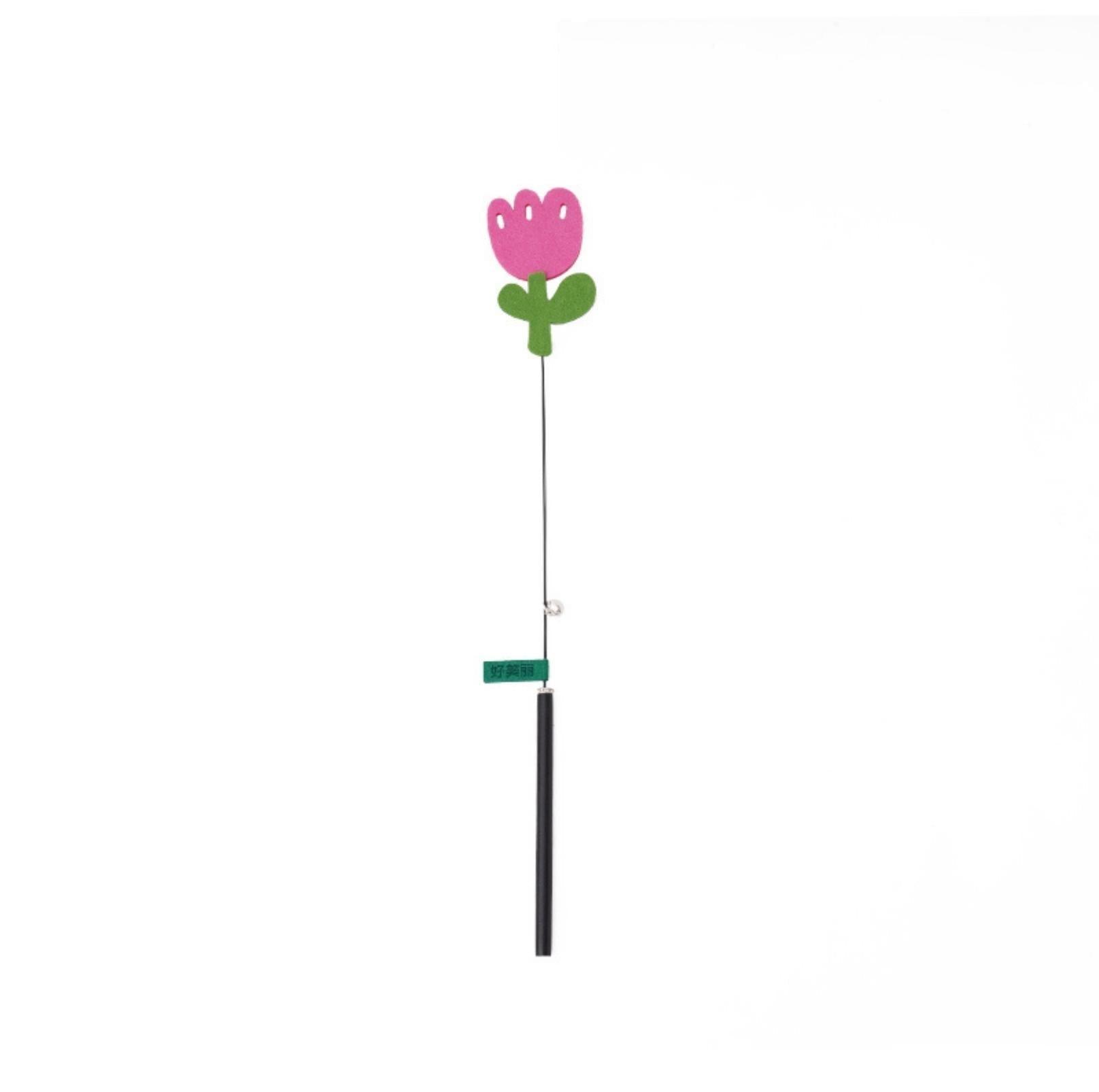 Cute Felt Wool Cat Stick Cat Toy