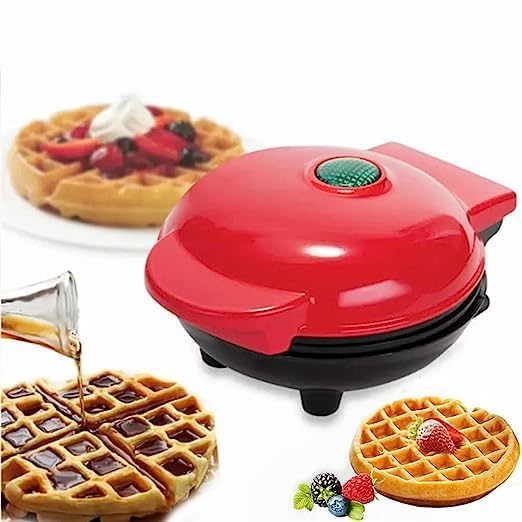 Mini Non-Stick Waffles Maker. Portable Electric Waffle Iron Machine