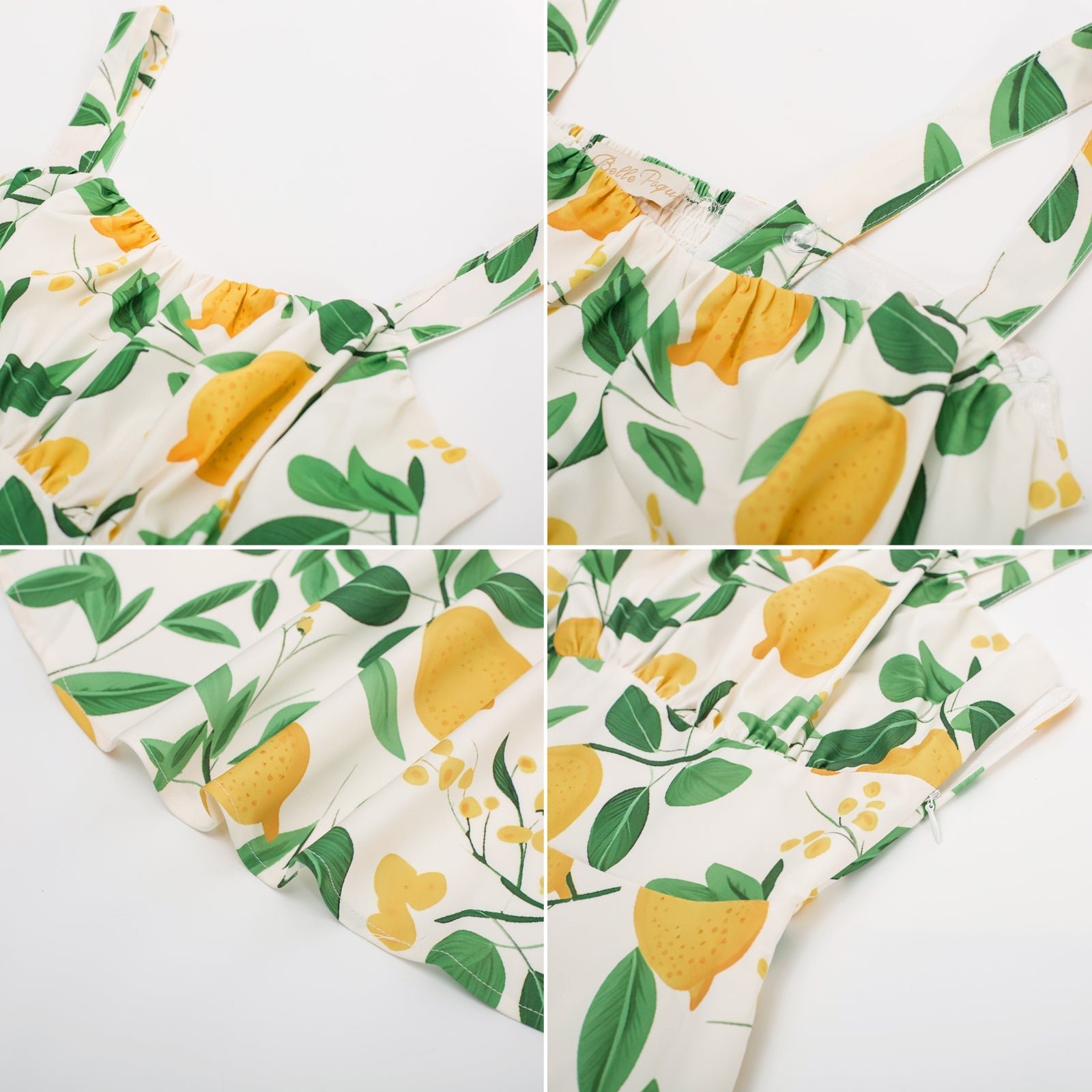 Vintage Floral Two-Way Defined Waist Dress Ruched Bodice Flared A-Line Dress