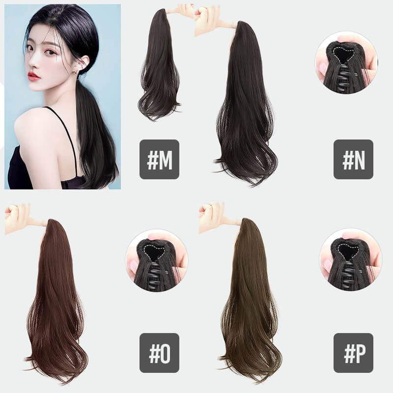 Women's Long Curly Ponytail Wig