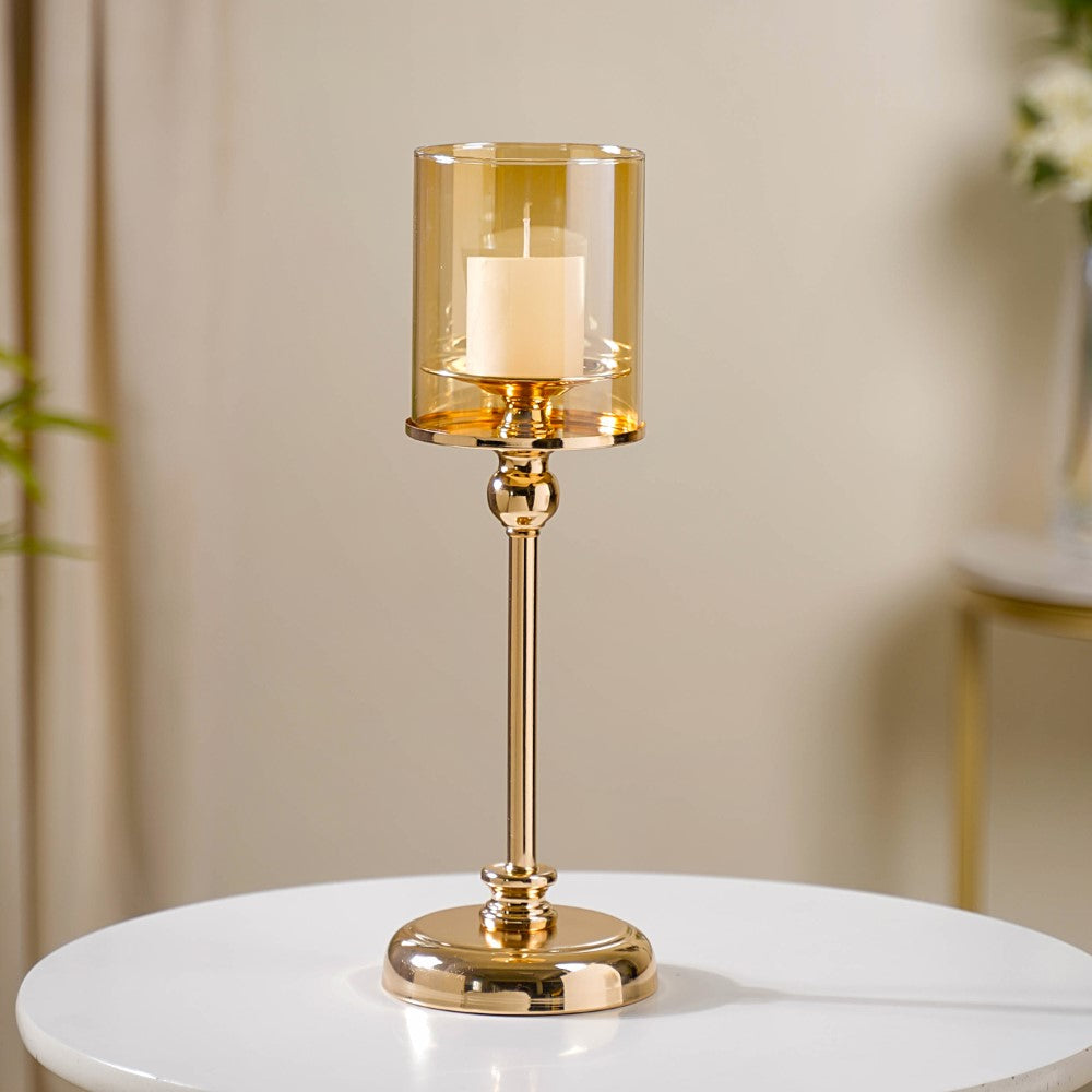 Hurricane Metal Candle Holder Stand Set Of 3
