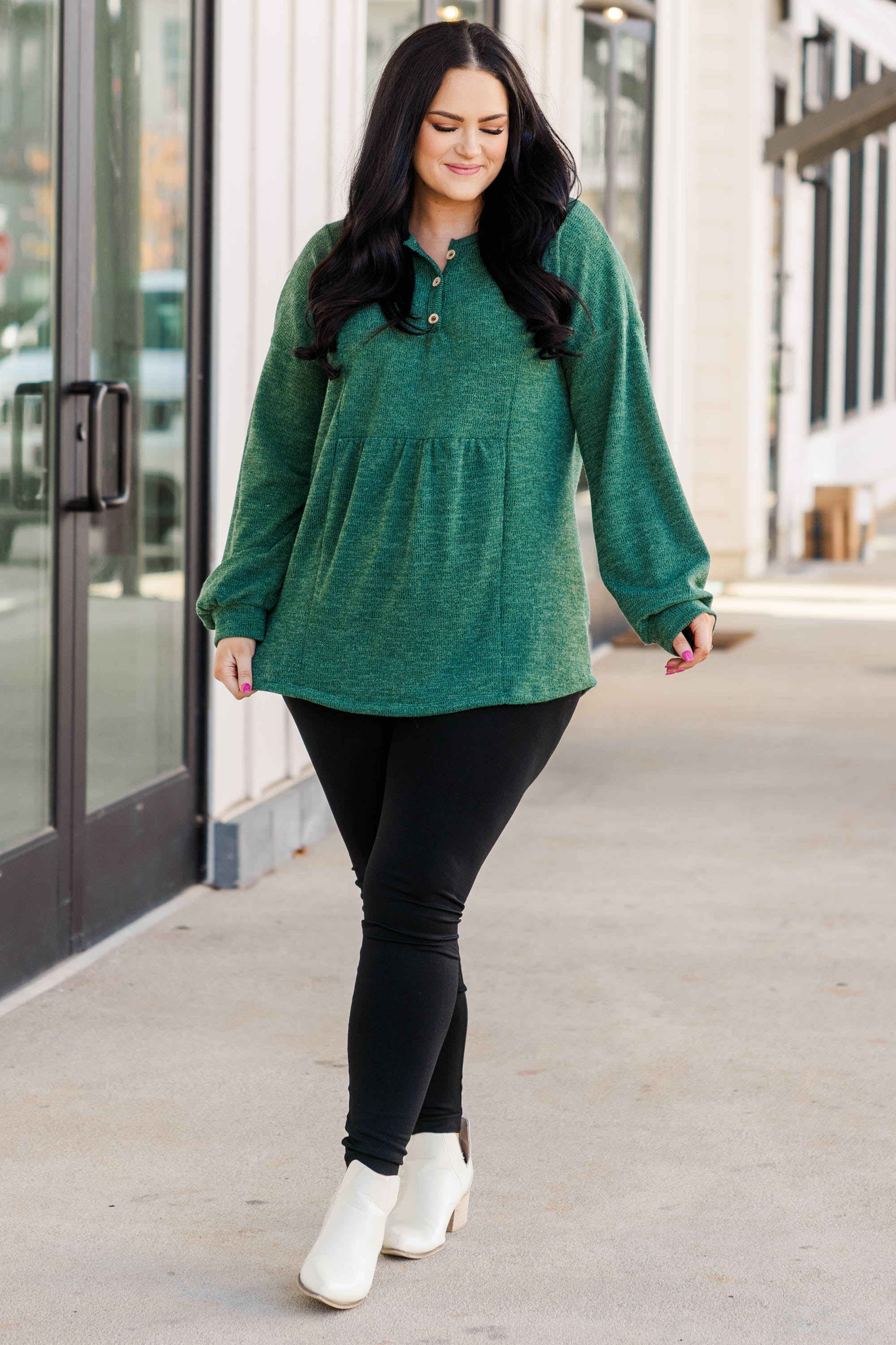 Spruce Up Top. Hunter Green