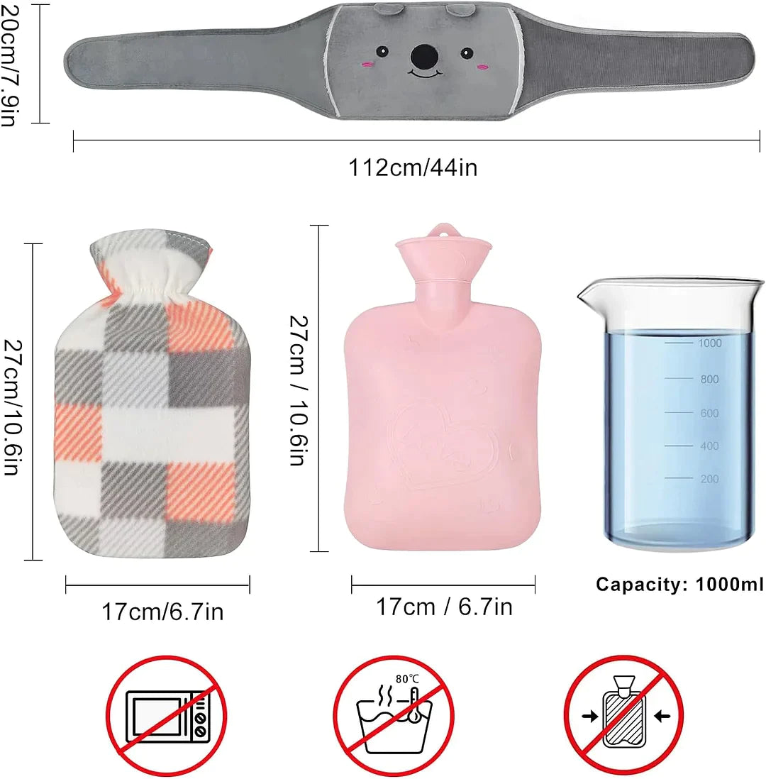 🎅Christmas Sale 49% OFF🔥Plush Refillable Hot Water Bottle Belt🎁