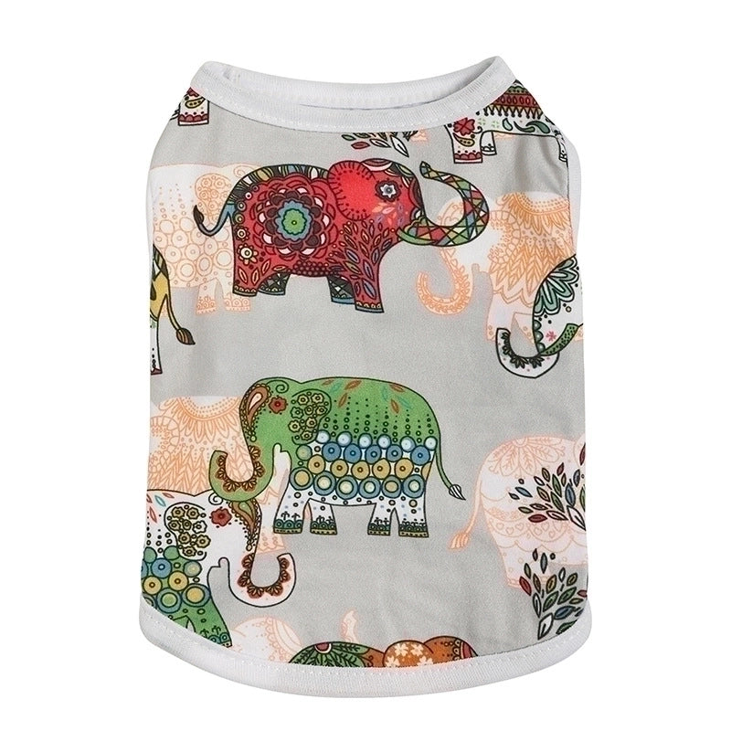 Cute Polyester Elephant Camouflage Pet Clothing