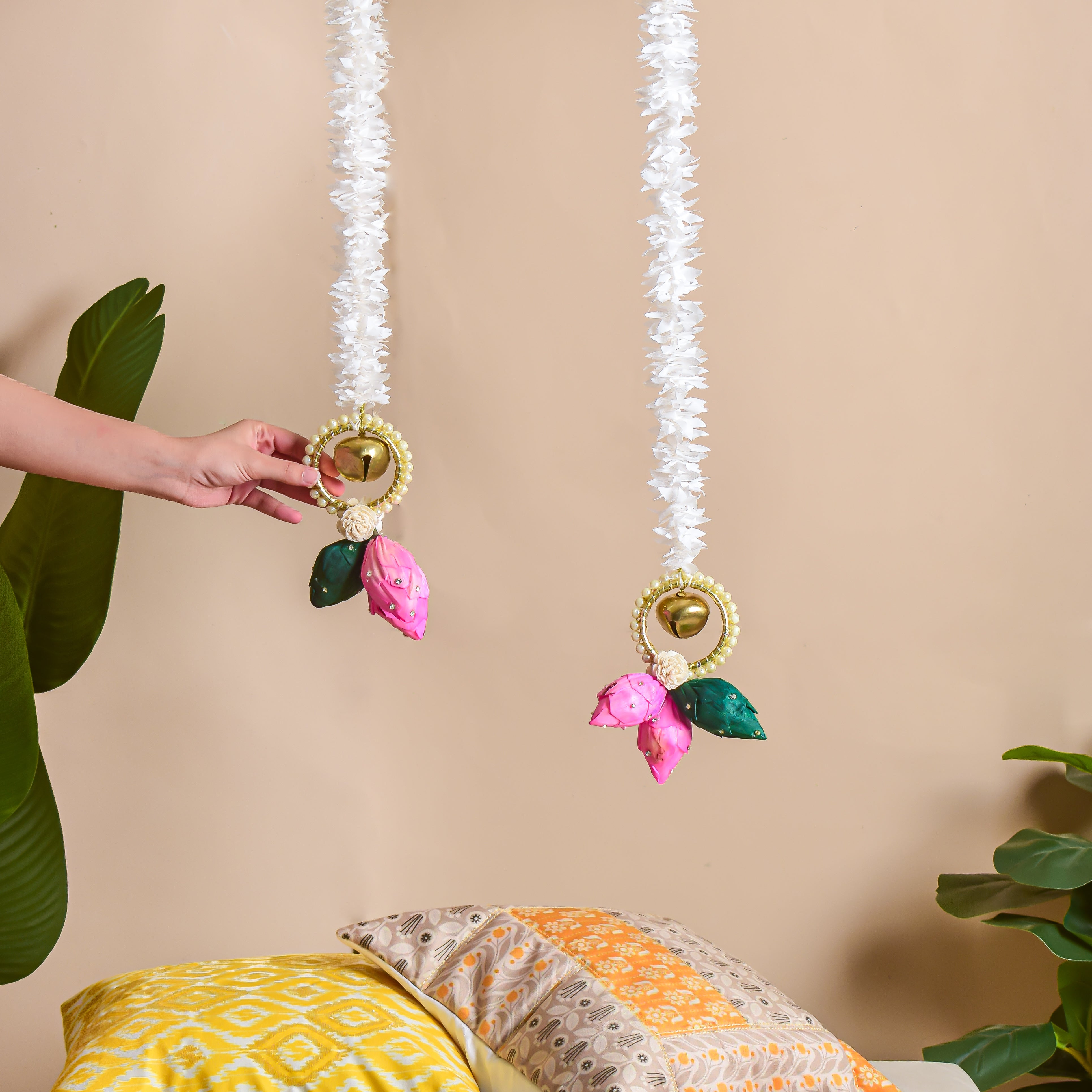 Floral Embellished Wall Hanging Set of 2