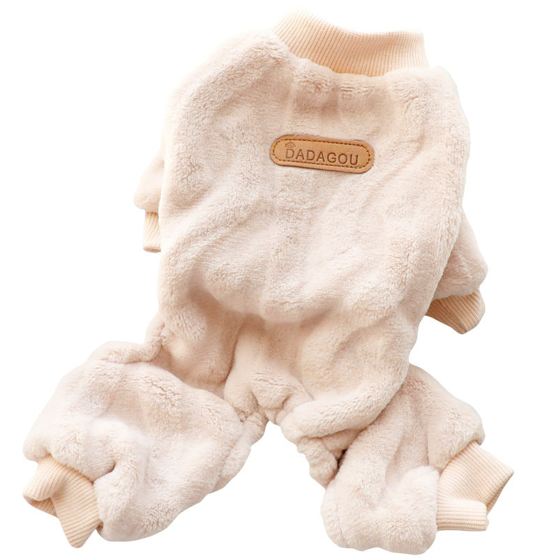 Flannel Warm Dog Jumpsuits Pajama