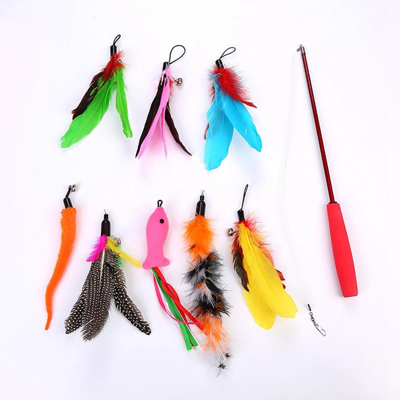 8 Piece Extendable Wand Set for Cat