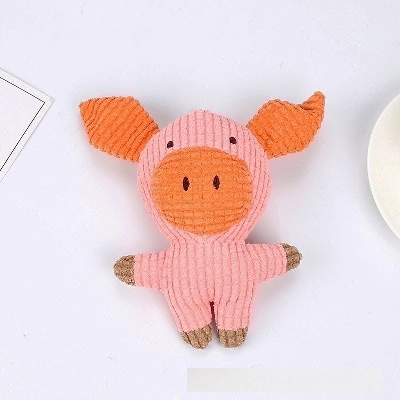 Simple Cartoon Animal Shape Bite-resistant Pet Toy