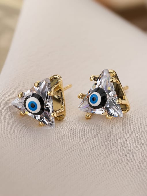 Dainty Triangle Stud Earrings