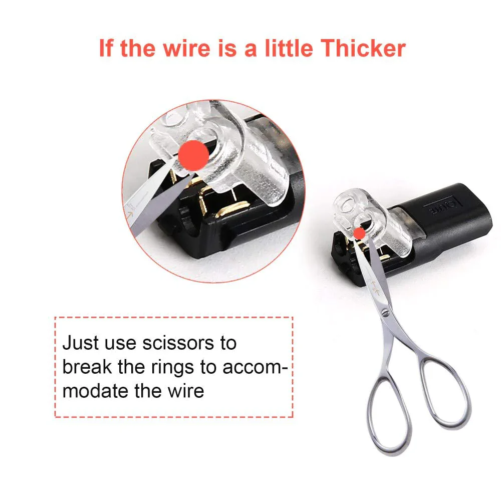 🔥Hot Sales🔥Double-wire Plug-in Connector With Locking Buckle