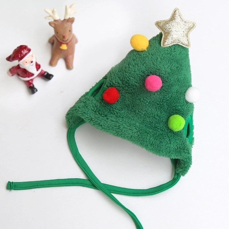 Cartoon Style Polyester Cartoon Pet Saliva Towel Pet Hat