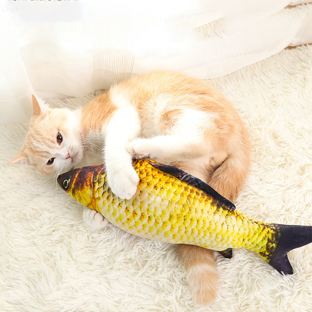 3D Fish Plush Toy Stuffed Catnip For Cats