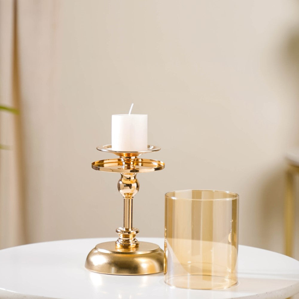 Hurricane Metal Candle Holder Stand Set Of 3