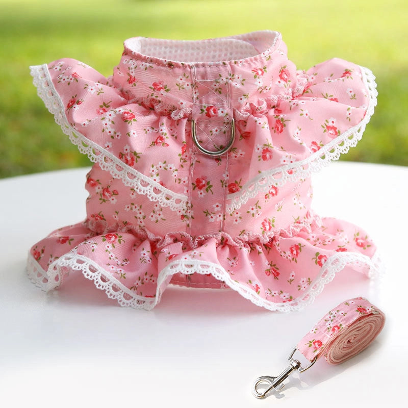 Cute Polyester Ditsy Floral Leash