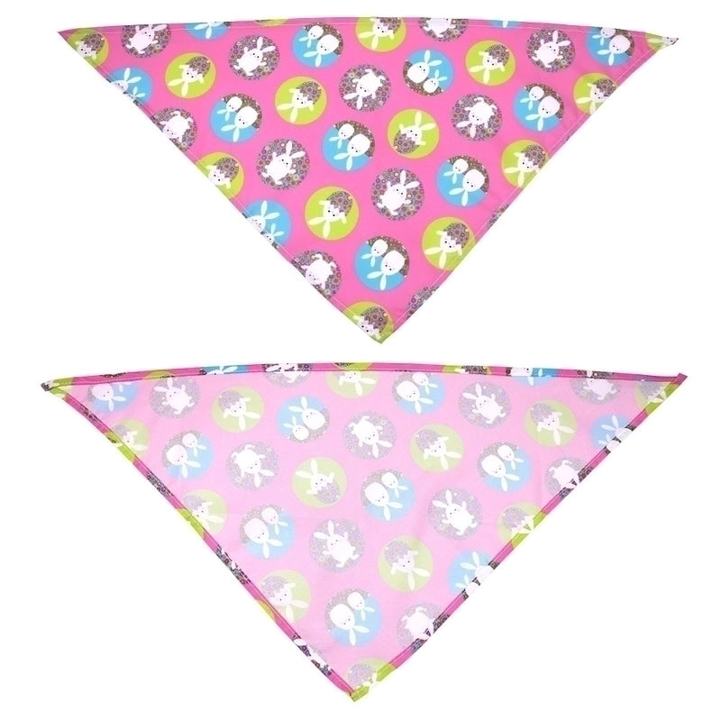 Minimalist Classic Style Polyester Easter Rabbit Pet Saliva Towel
