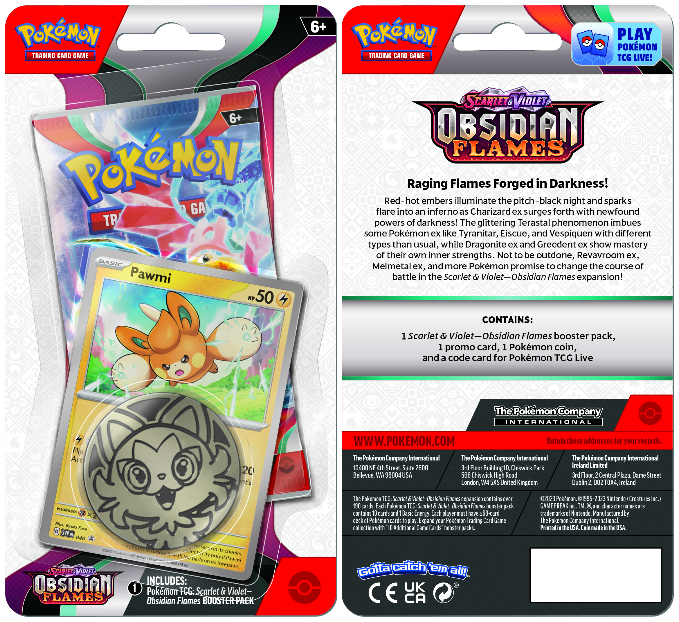 Pokémon: Scarlet & Violet - Obsidian Flames Checklane Blister Combo