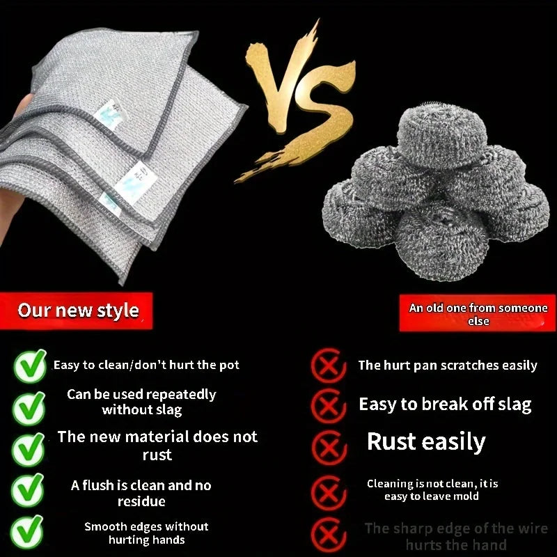 Multipurpose Wire Dishwashing Rags for home & kitchen ( Pack of 4. 8 and 12)