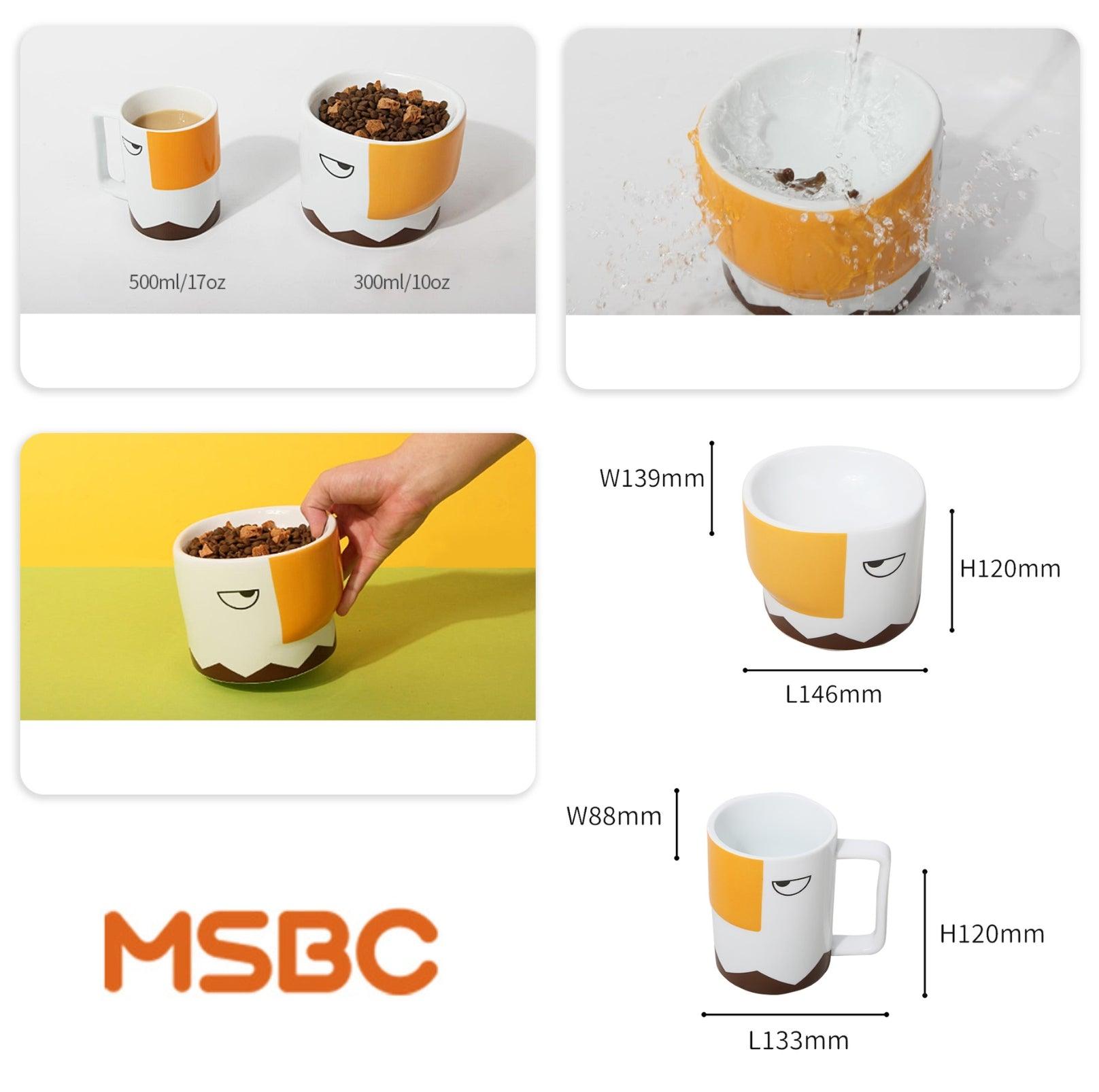 Ceramic Eagle Mug & Pet Bowl Set for You and Your Furry Friend