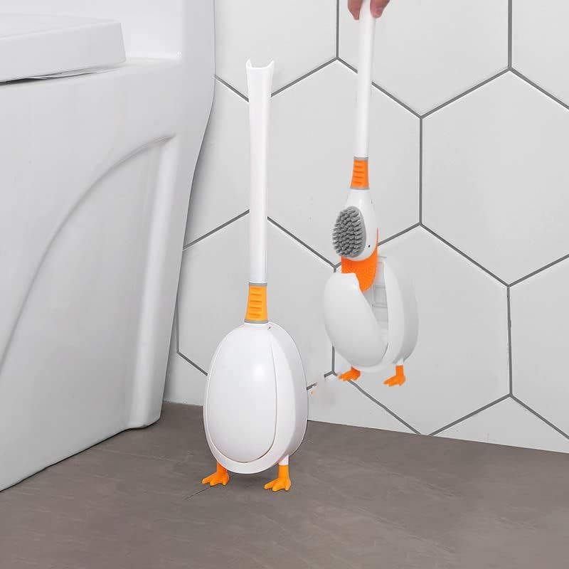 Bathroom Cleaning Duck Shape Toilet Brush. Bathroom Cleaning Brush with Holder