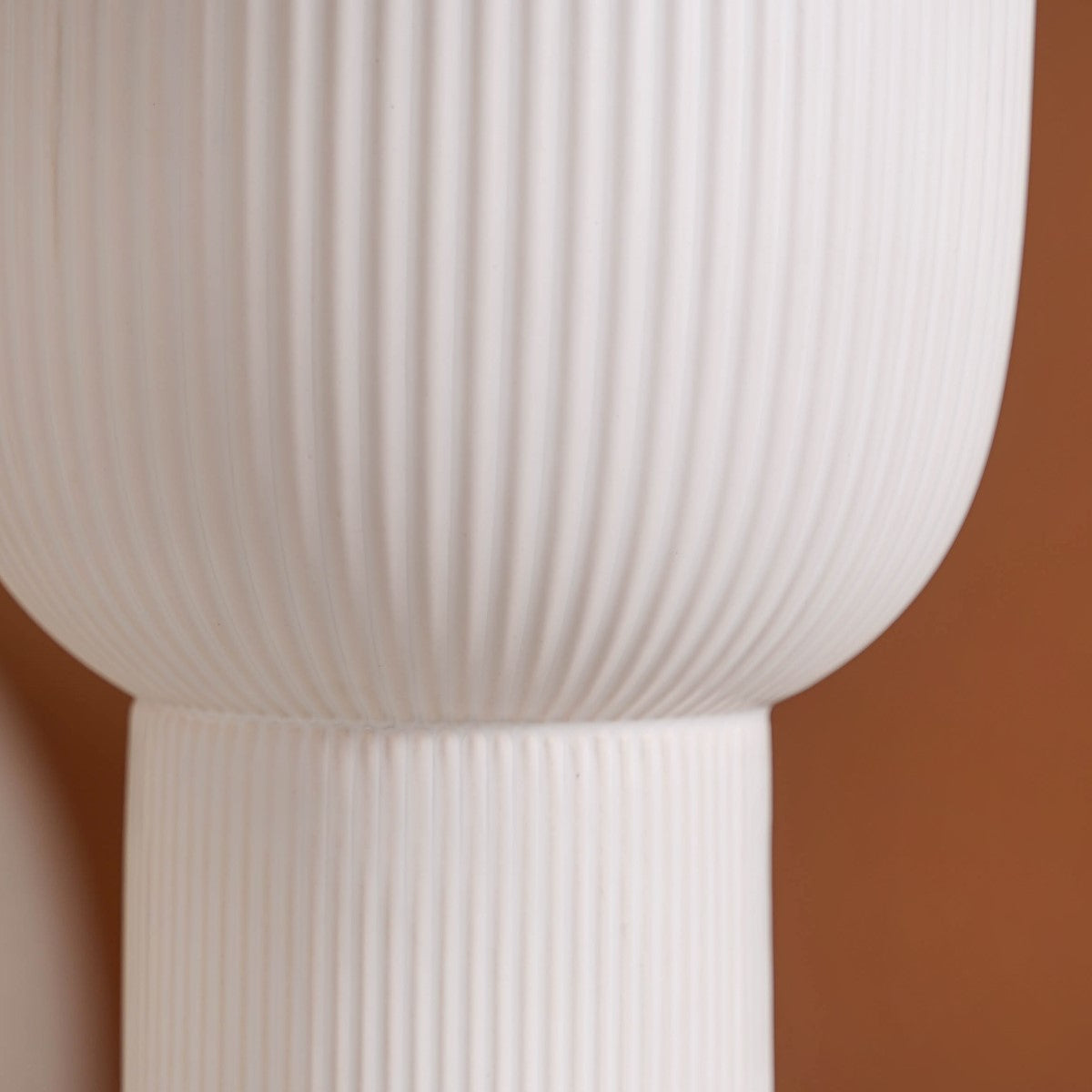 European Ceramic Flower Pot White