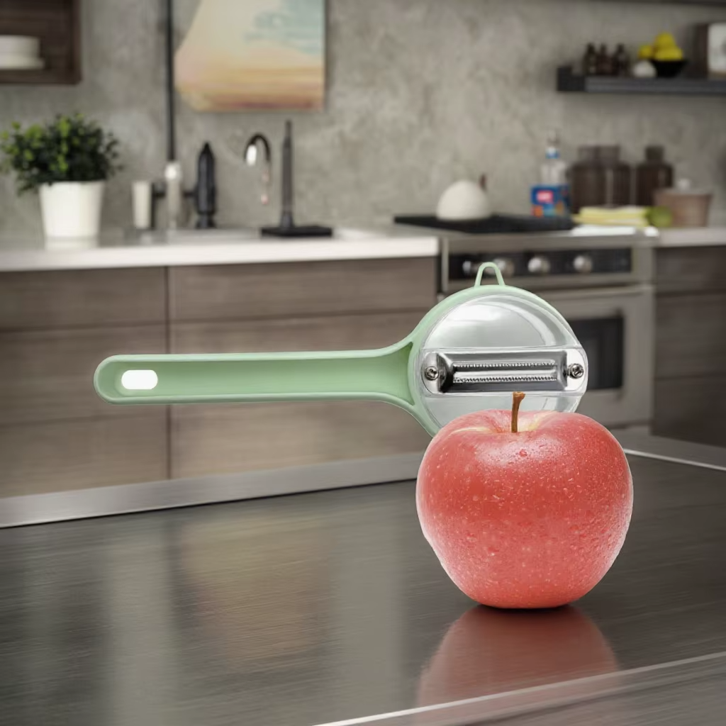 New Arrival Multi-Functional Handheld Peeler for Fruits Vegetables Large Capacity Plastic Metal Home Storage Tool Popular Square