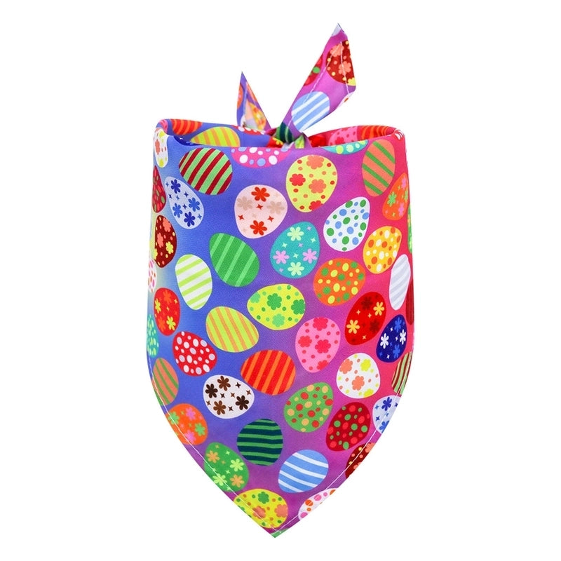 Minimalist Classic Style Polyester Easter Rabbit Pet Saliva Towel