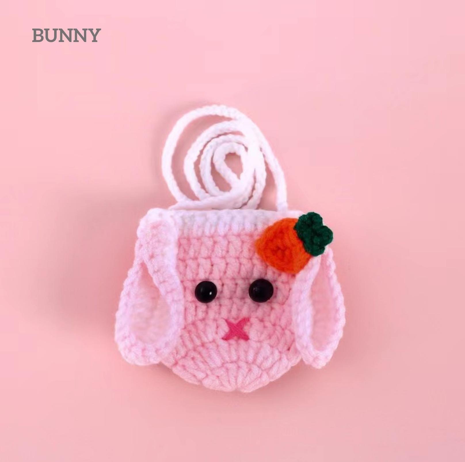 Knitted Cartoon Pet Self-Carrying Pack Style Accessory