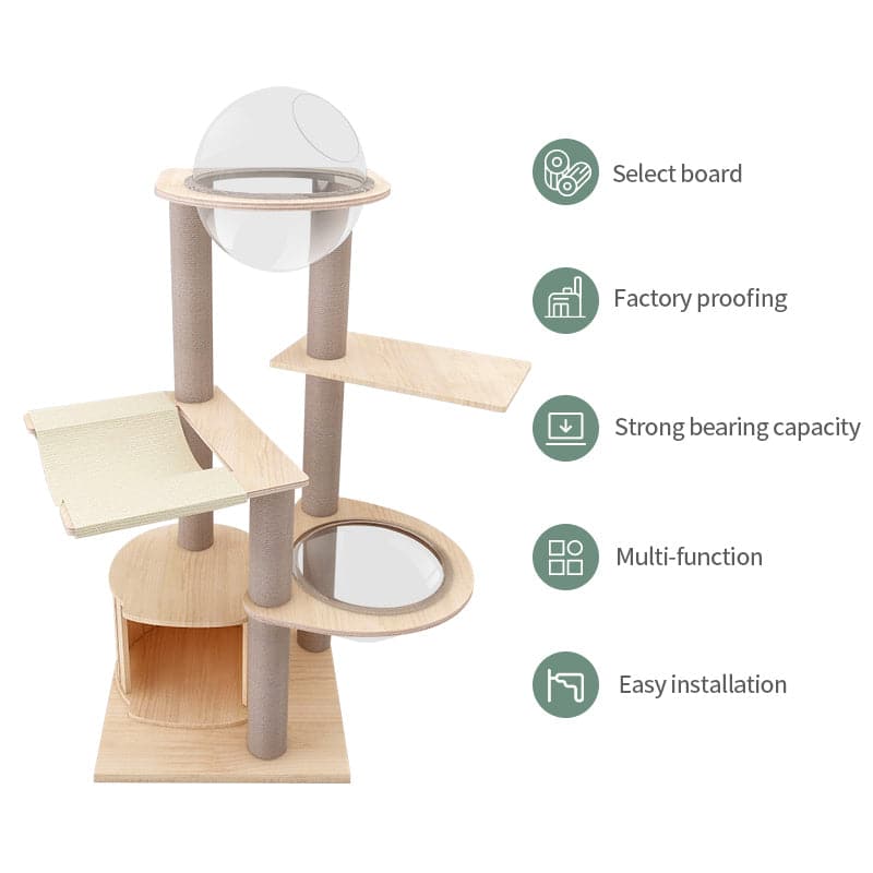 126cm Modern Capsule Cat Tree Australia