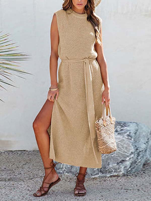 Knitted Split Dress
