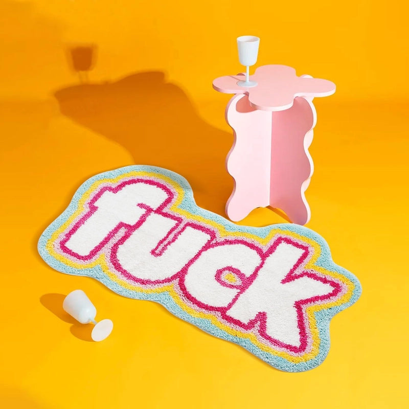 Casual Letter Polyester Carpet Bathing