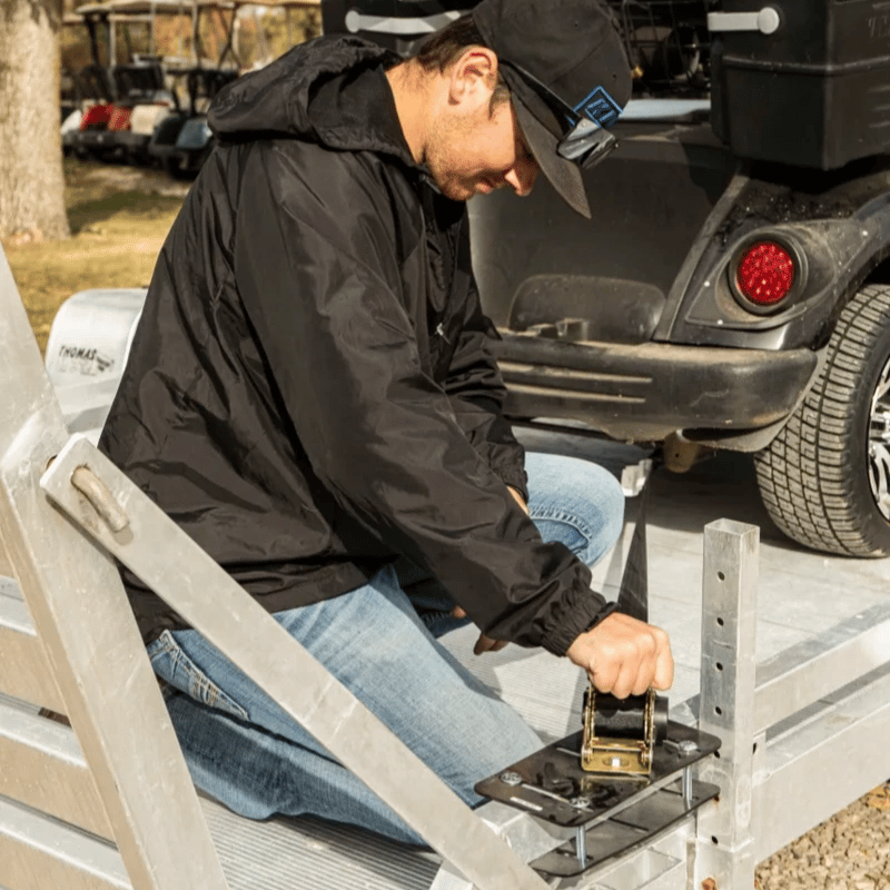 🔥 Retractable Auto Ratchet Strap with RAIL BRACKET BUNDLE