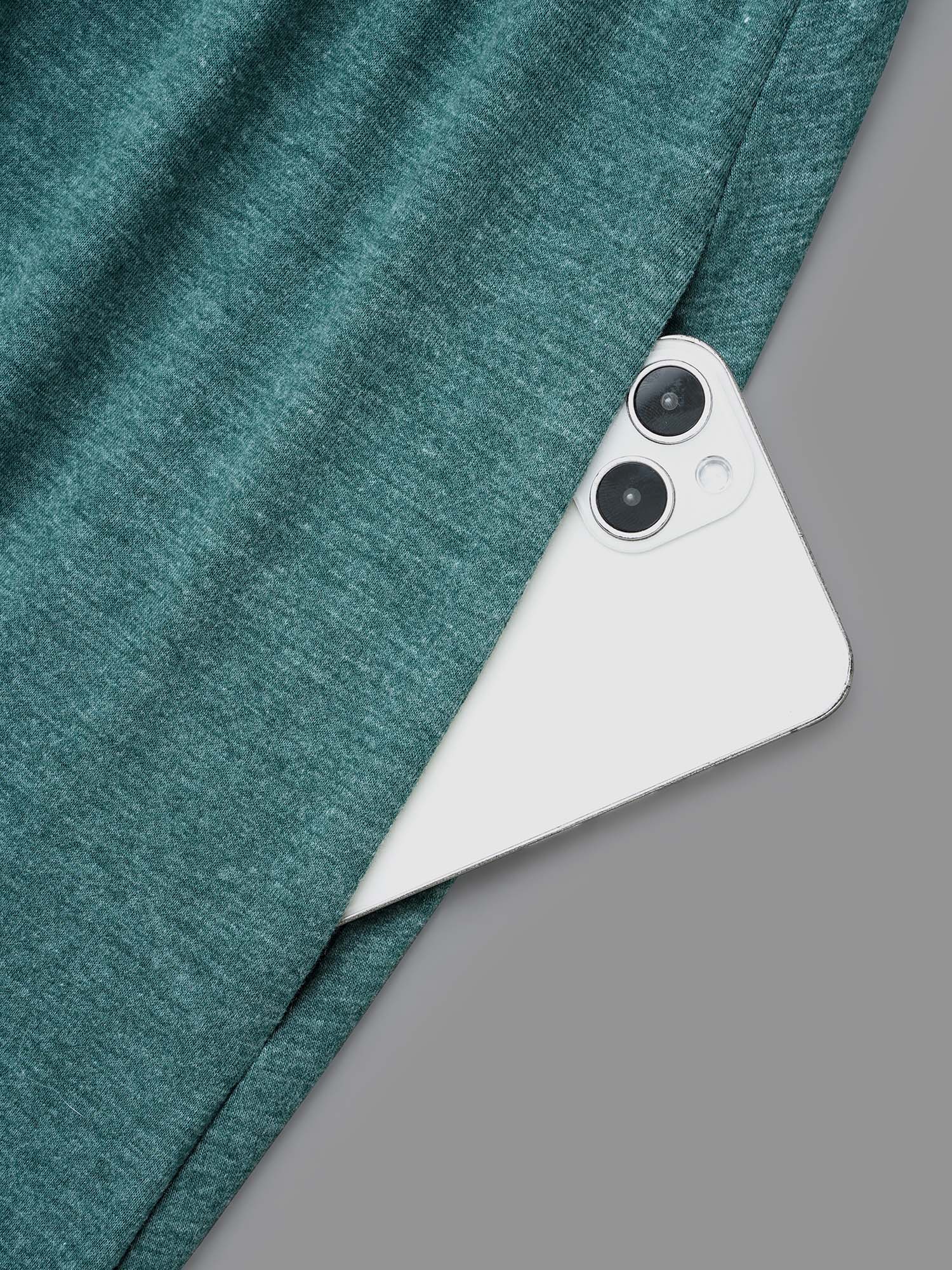 Solid V Neck Pleated Knit Dress