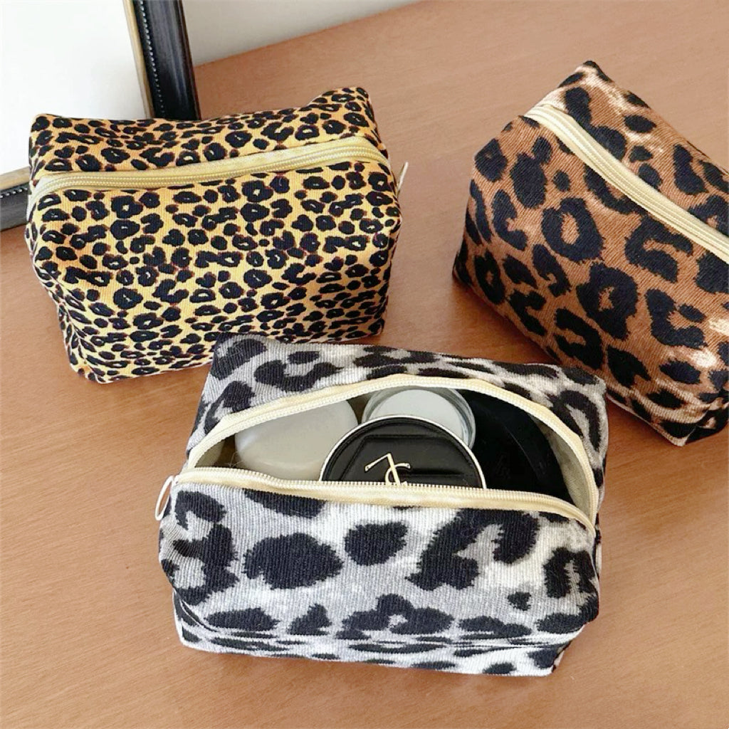 Leopard Allure Makeup Bag