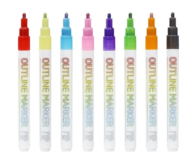 Double Line Outline Pen