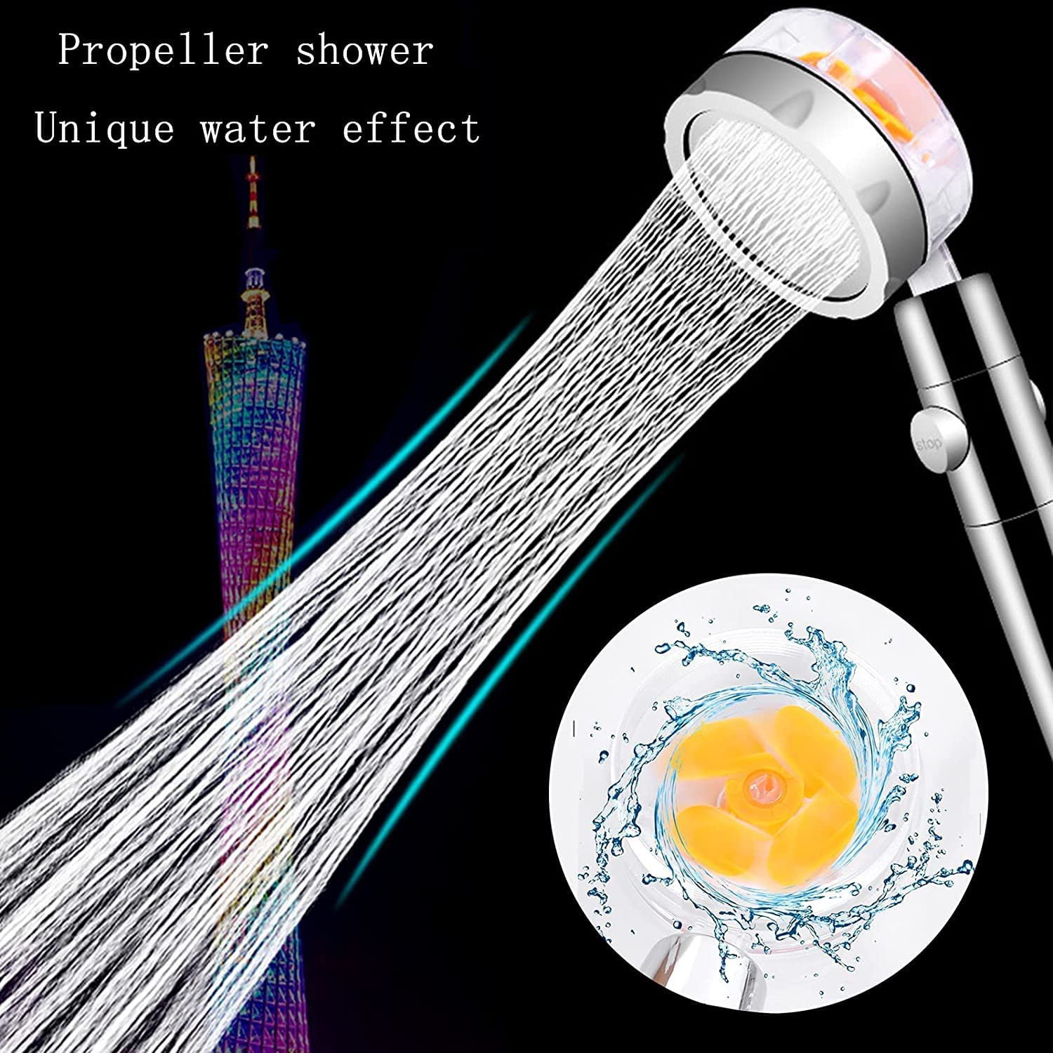 TurboHead - High Pressure Propeller Shower Head