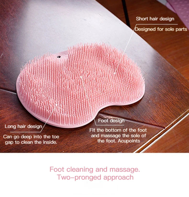 Shower Foot & Back Scrubber. Massage Pad