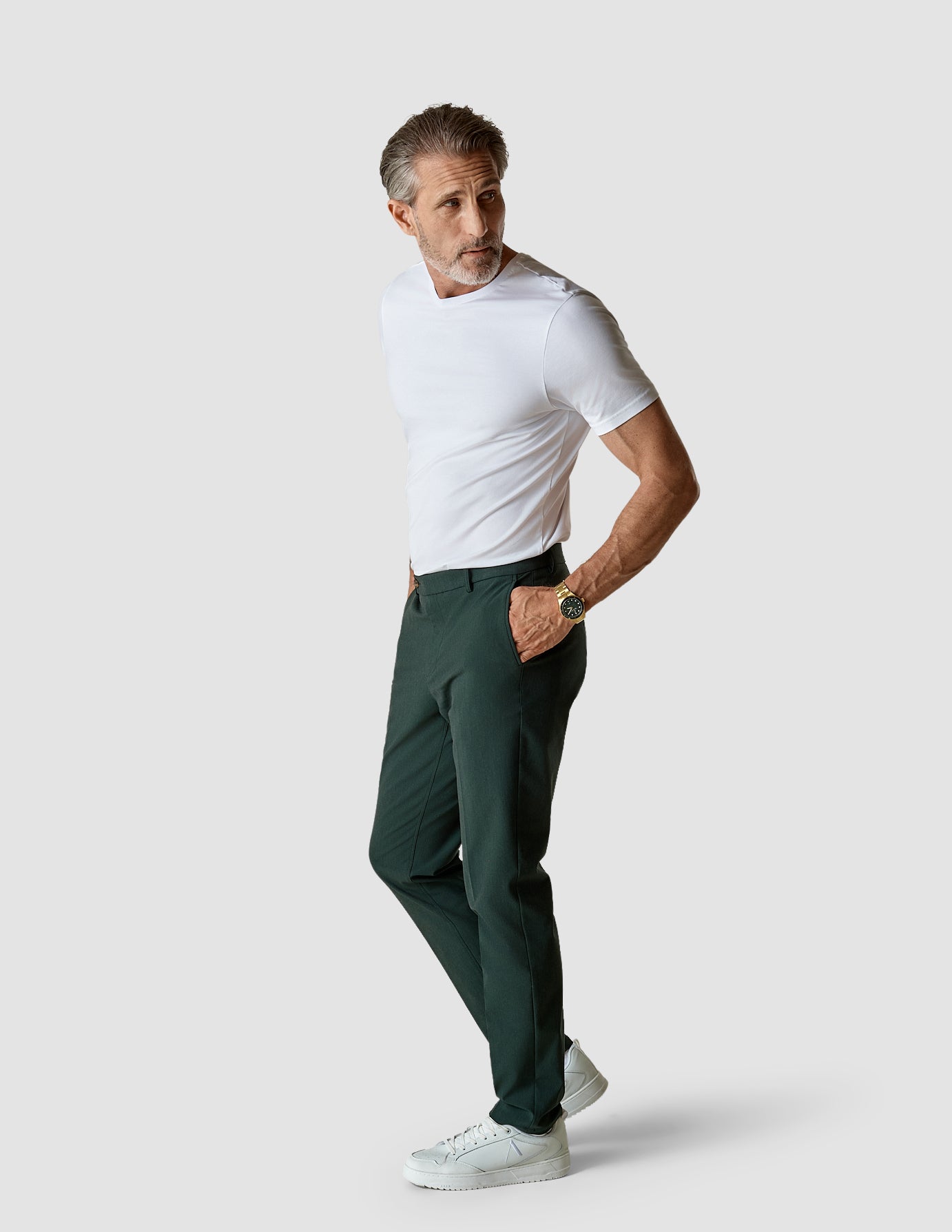 Essential Suit Pants Slim Pine Green