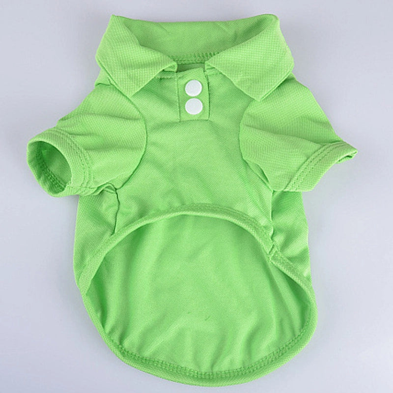Summer Pet Clothing Candy Color Dog Teddy Dog T-shirt Short Sleeve