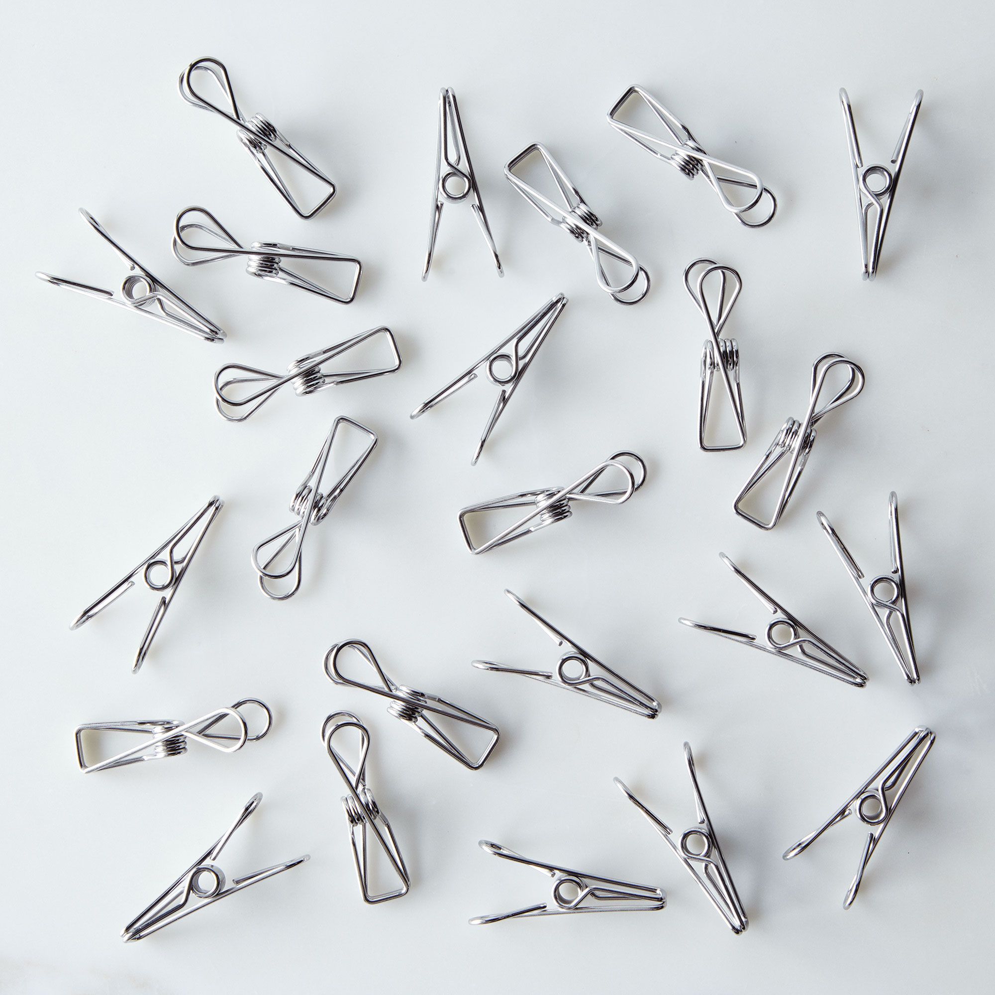 Stainless-Steel Kitchen Food Storage Clips, Set of 24