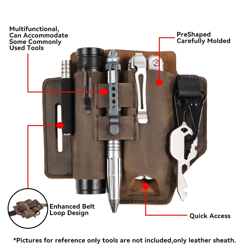 RoamReady Leather Multi-tool Belt Organizer
