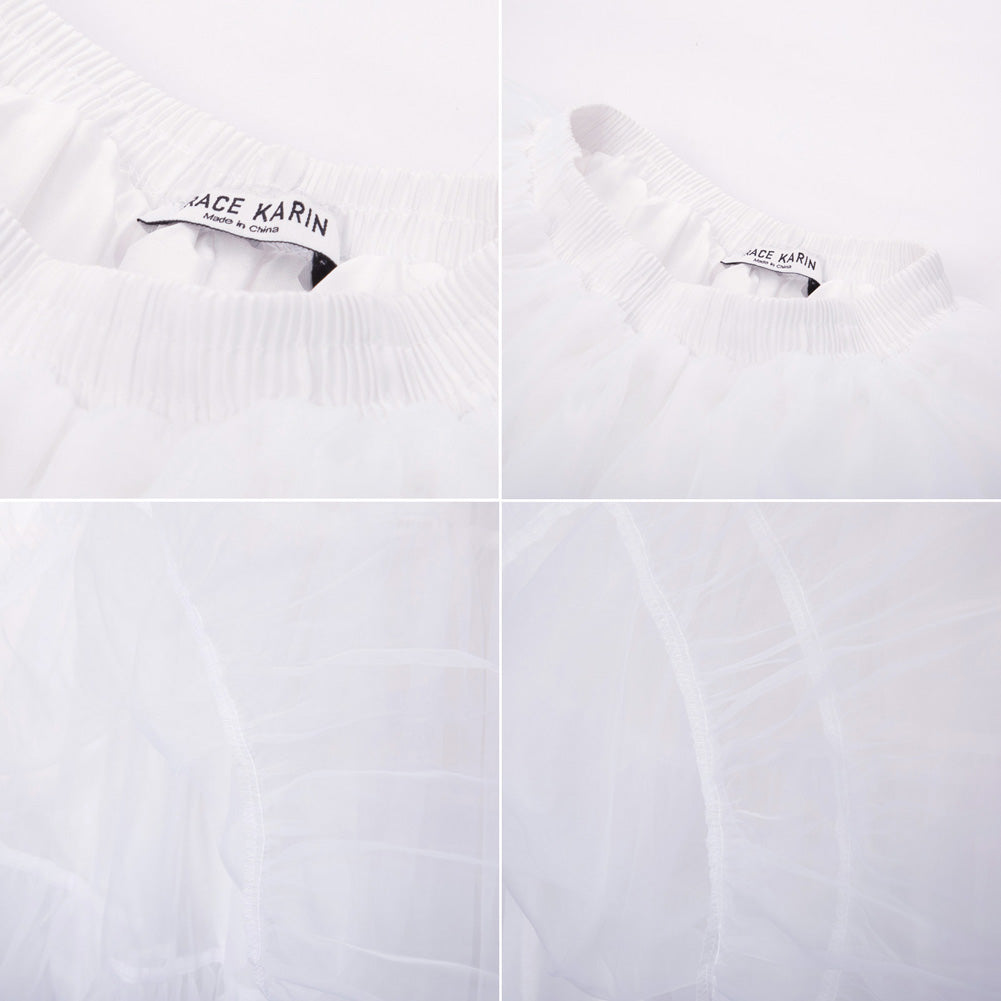 Organza Petticoat Underskirt Crinoline 3 Tiers Vintage Retro Dress